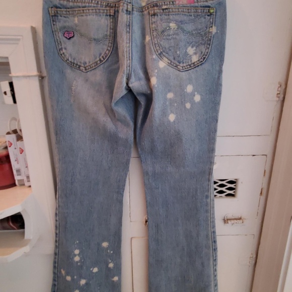 Fox Distressed Flared Jeans - Picture 3 of 5